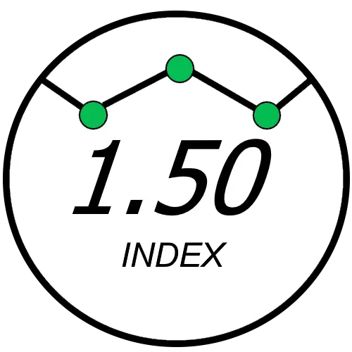 Іконка індексу потоншення лінзи 1.5
