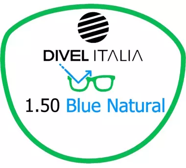 Divel Italia 1.50 Blue Natural офісні лінзи для окулярів